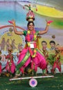 South indian folk dancer Royalty Free Stock Photo