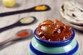 South Indian Lemon Pickle is a spicy tangy pickle