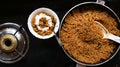 South indian rice cooking in the kitchen