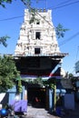 A South Indian Temple Gate or Gopuram in Tamil Nadu Royalty Free Stock Photo