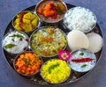 South Indian Telugu platter thaali