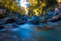 SOUTH ISLAND, NEW ZEALAND- MAY 23, 2017: Long Exposure image of a Waterfall in Lush Temperate Rainforest on the West