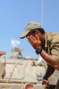 Asian man serving in the israeli defense force