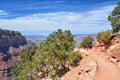 South Kaibab touristic trail path into the Grand Canyon