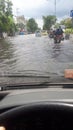 South Kalimantan was hit by a flood where the water flooded us