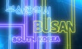 South Korea and Busan text
