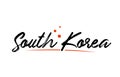 South Korea country typography word text for logo icon design