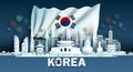 South Korea Day Anniversary celebration independence and travel landmarks Korea Royalty Free Stock Photo