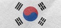 South Korea fabric flag wallpaper material cotton Royalty Free Stock Photo