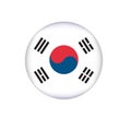 South Korea Flag Made with Official Korean National Colors