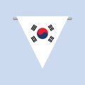 south korea flag. Vector illustration decorative design Royalty Free Stock Photo