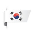 south korea flag. Vector illustration decorative design Royalty Free Stock Photo