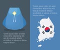 South korea infographic design
