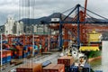 South KOrea Pusan Bisan old port while container terminal containers handling