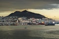 South Korea Pusan Busan general view from inner harbour Royalty Free Stock Photo