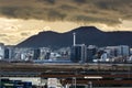 South Korea Pusan Busan view from inner harbour Royalty Free Stock Photo