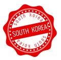 SOUTH KOREA stamp isolated on white