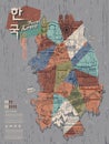 South Korea travel map