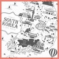 South Korea travel poster