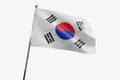 South Korea - waving fabric flag Royalty Free Stock Photo