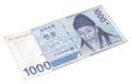 South Korea won banknote