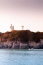 Sea cape and Odongdo lighthouse of Yeosu harbor, South Korea