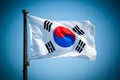 South Korean Flag Royalty Free Stock Photo