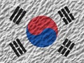 South Korean flag painted on the wall. Royalty Free Stock Photo