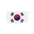 South Korean flag, vector illustration Royalty Free Stock Photo