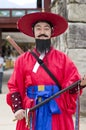 South Korean guard Royalty Free Stock Photo