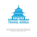 South Korean Palace Icon Travel To Korea Poster Seoul Landmark Sou Symbol