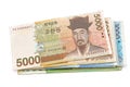 South Korean Won currency Royalty Free Stock Photo