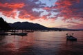 South Lake Tahoe Sunset Royalty Free Stock Photo