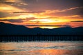 South Lake Tahoe Sunset Royalty Free Stock Photo