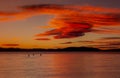 South Lake Tahoe sunset Royalty Free Stock Photo