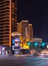 South Las Vegas Boulevard at Night Royalty Free Stock Photo