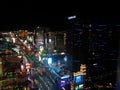 South Las Vegas Strip, dark view