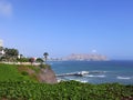 South of Lima coast from a park on the cliff Royalty Free Stock Photo