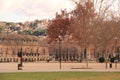 Aranjuez palace buildings and gardens in Madrid