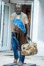 Miami Design District: Bruno Catalano is a French sculptor renowned for creating sculptures of figures with sections missing Royalty Free Stock Photo