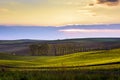 South Moravia landscape and farmland Royalty Free Stock Photo