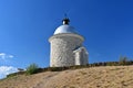 South Moravia - wine region. A beautiful little chapel above the vineyards. Summer landscape with nature in the Czech Republic.