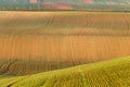 South Moravian fields, Czech Republic fields, moravian hills Royalty Free Stock Photo