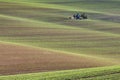 South Moravian fields, Czech Republic fields, moravian hills Royalty Free Stock Photo