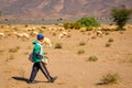 South Morocco - November 04, 2016: Young Moroccan shepherd Royalty Free Stock Photo
