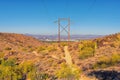 South Mountain Park and Preserve, Pima Canyon Hiking Trail, Phoenix, Southern Arizona desert. Royalty Free Stock Photo