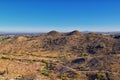 South Mountain Park and Preserve, Pima Canyon Hiking Trail, Phoenix, Southern Arizona desert. Royalty Free Stock Photo