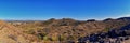 South Mountain Park and Preserve Views from Pima Canyon Hiking Trail, Phoenix, Southern Arizona desert. Royalty Free Stock Photo