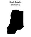 South Oroville outline map Royalty Free Stock Photo