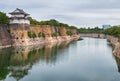 South Outer Moat of Osaka Castle.  Chuo-ku. Osaka. Japan Royalty Free Stock Photo